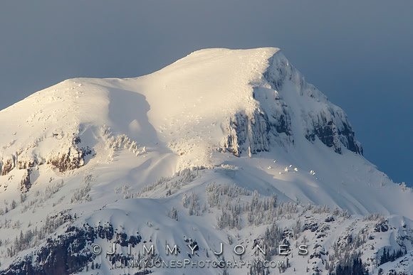 Snow Covered Mountaintop